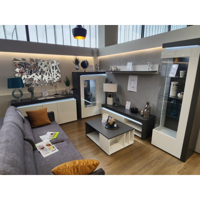 Zestaw mebli do salonu THEA WHITE styl nowoczesny