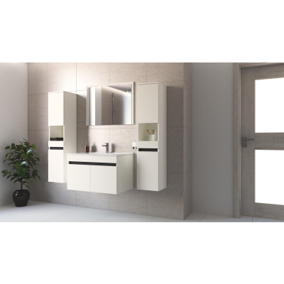 FIGARO Lustro 80 cm biały