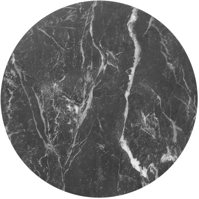 FLAMINGO zestaw 2 ław, czarny marmur / biały marmur / czarny