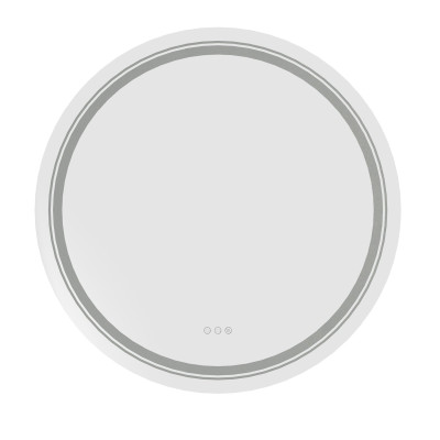 DOVER 60 lustro ścienne łazienkowe, srebrny