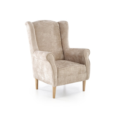 HERMES fotel wypoczynkowy, beżowy (tkanina MARKOS 14-#3)