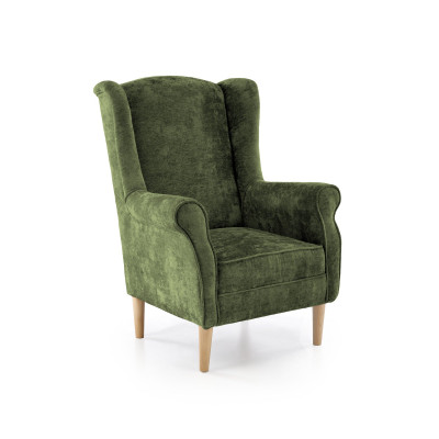 HERMES fotel wypoczynkowy, oliwkowy (tkanina MARKOS 14-#12)