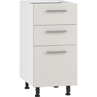 VENTO D3S-40/82 szafka dolna z szufladami, mechanizm Hettich front: kaszmir