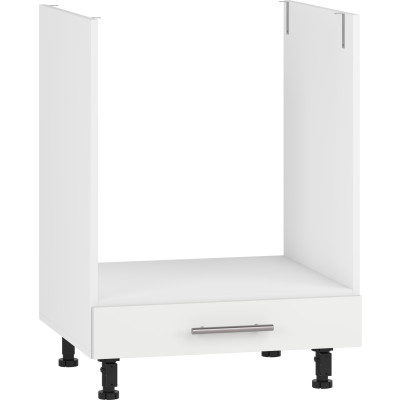 VENTO DP-60/82 szafka dolna pod zabudowę piekarnika front: biały mat (1p=1szt) szuflada