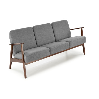 MILANO 3S sofa- popielaty tap. Castel 93
