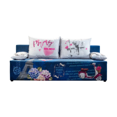 Sofa Play Full France z funkcją spania i pojemnikiem