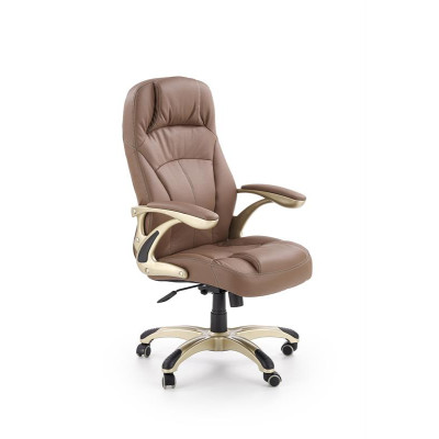 CARLOS fotel gabinetowy jasny brąz