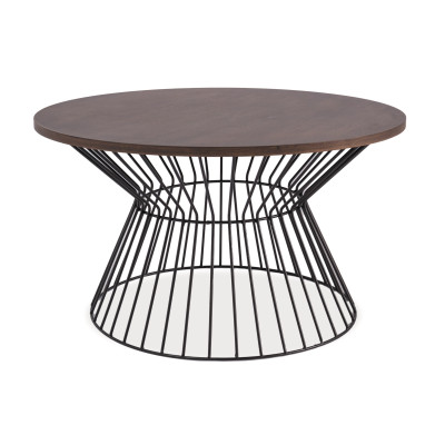 ŁAWA ALTA CIEMNY ORZECH/CZARNY