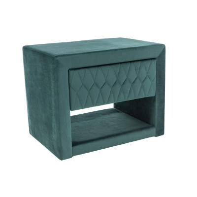 SZAFKA NOCNA AZURRO VELVET KOLOR ZIELONY