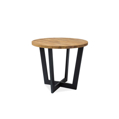 STÓŁ CONO LAMINAT DĄB/CZARNY 90