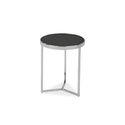 STOLIK DELIA I CZARNY/CHROM