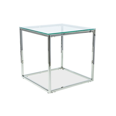 ŁAWA HILTON B TRANSPARENTNY/SREBRNY 55X55