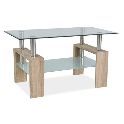 ŁAWA LISA III TRANSP/DĄB SONOMA 110X60X60