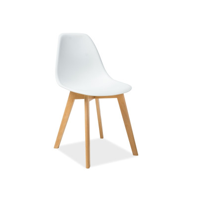 KRZESŁO MORIS BUK/BIAŁY