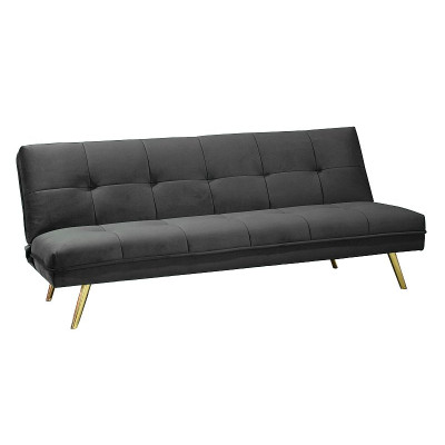 SOFA MORITZ VELVET SZARY/ZŁOTY
