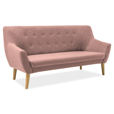 SOFA NORDIC 3 KOLOR RÓŻ / BUK