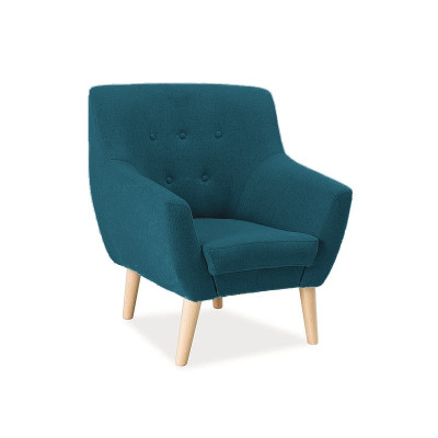 FOTEL NORDIC 1 KOLOR MORSKI / BUK