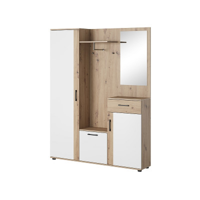 PRZEDPOKÓJ ZESTAW P-006 DĄB ARTISAN / BIAŁY MAT