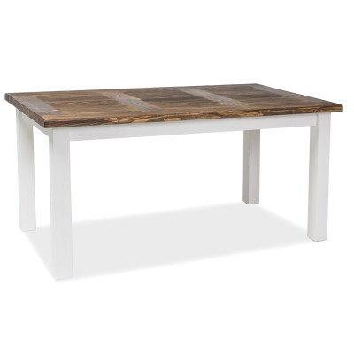 STÓŁ POPRAD BRUNATNY WOSK / BIAŁY WOSK 160X90