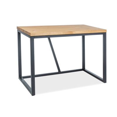 BIURKO SILVIO OKLEINA NATURALNA DĄB / CZARNY 110X60X75