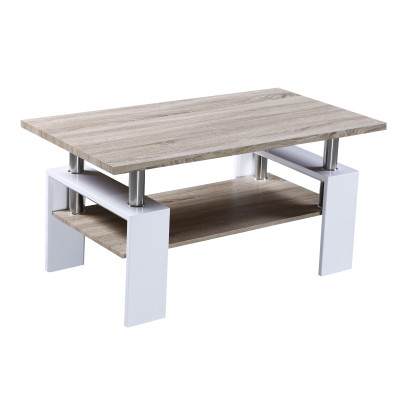 Stolik kawowy  A08-2-H-55 MDF, sonoma/biały