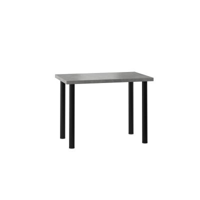 Stół (beton) 64x102 /nogi czarny mat/