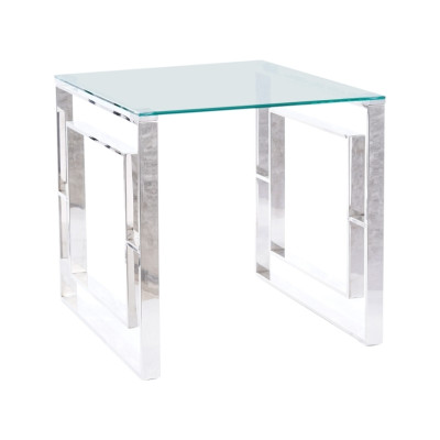 ŁAWA ALLURE B TRANSPARENTNY/SREBRNY 55X55
