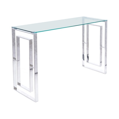 KONSOLKA ALLURE C TRANSPARENTNY/SREBRNY 120X40