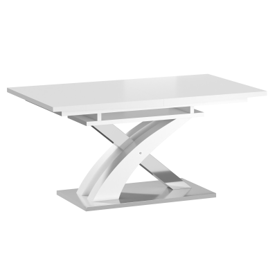 Stół rozkładany ST7-FX (biały połysk) 160(220)x90