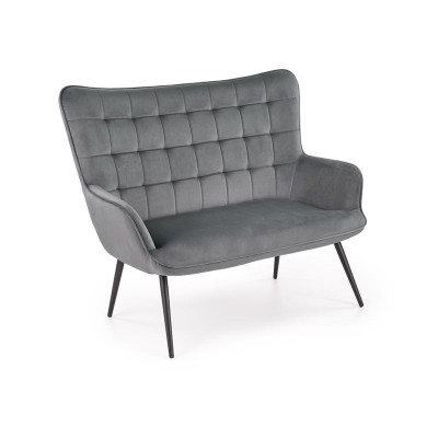 CASTEL XL sofa popielaty / czarny