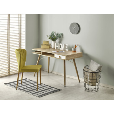 B34 biurko dąb sonoma-biały