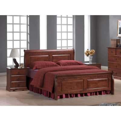 ŁÓŻKO BOSTON 2 OS. 180X200 ANTYCZNA CZEREŚNIA