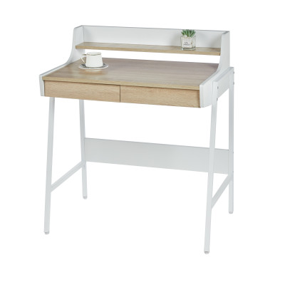 Biurko B14-FX (dąb sonoma/biały)