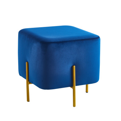 Pufa P2-FX velvet niebieska