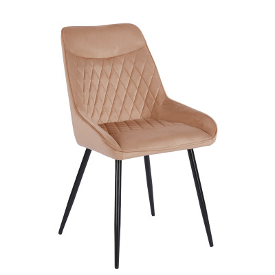 PRZEDSPRZEDAŻ Krzesło K58-FX-149702 velvet - Riviera 24 cappuccino