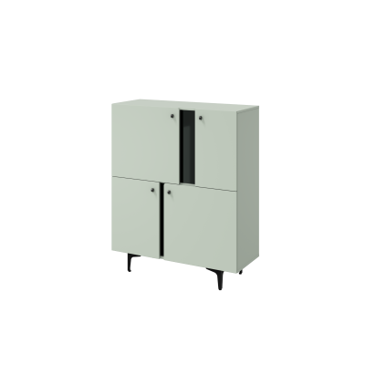 Komoda COLOURS CS-01 kolor szałwiowy z półkami