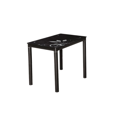 STÓŁ DAMAR CZARNY/CZARNY STELAŻ 100X60