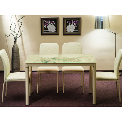 STÓŁ DAMAR KREM/KREM STELAŻ 80X60