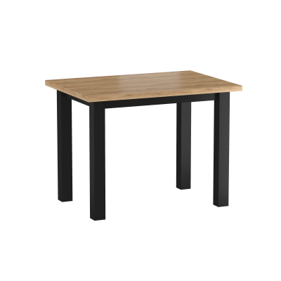 Stół MONTE (dąb złoty craft/czarny) 70x100