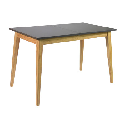 Stół rozkładany Loco 120 antracyt/dąb