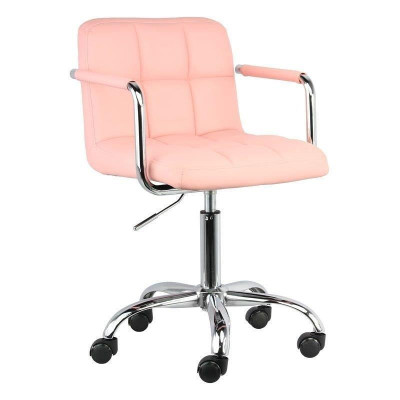 Fotel biurowy N-13 jasny różowy