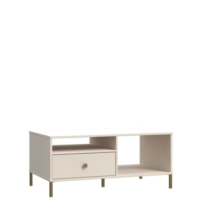 Stolik okolicznościowy Salvatrice matowe złoto Meble Forte