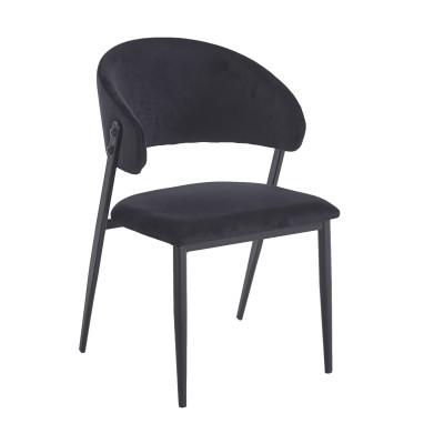  Krzesło K48-FX czarne velvet Riviera 100