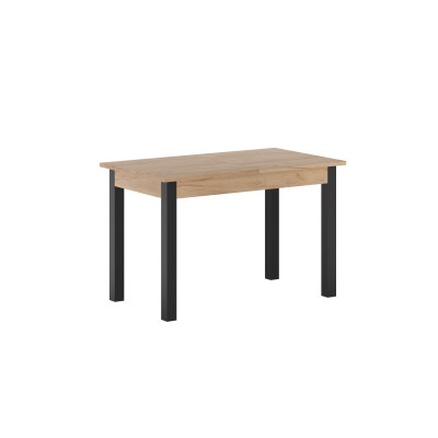 Stół ST22-FX rozkładany (dąb złoty craft/czarny) 67x120(160)
