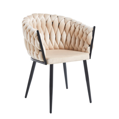 Krzesło velvet K7-FX (beżowe)