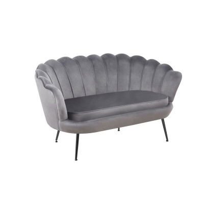 Sofa SF1-FX velvet (szara) /nogi czarne