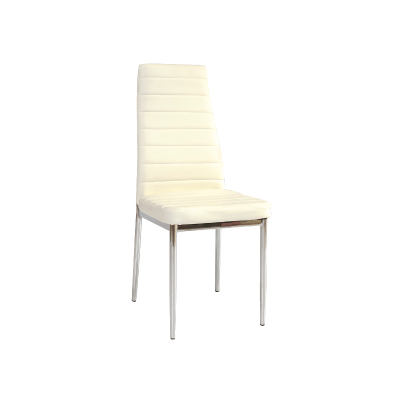 KRZESŁO H261 CHROM/KREM EKOSKÓRA