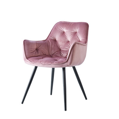Krzesło HF-058 velvet różowe