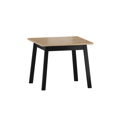 Stół rozkładany ST14-FX (dąb artisan/czarny) 90x90(125)