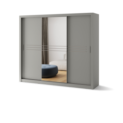 PRZEDSPRZEDAŻ Szafa przesuwna IDEA ID-11 szara 250 cm